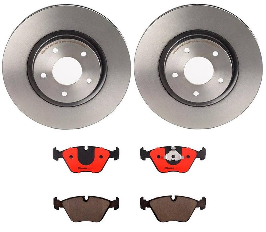 Jaguar Brembo Brakes Kit - Pads and Rotors Front (325mm) (Ceramic) JLM21917 - Brembo 3056883KIT